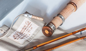 Bob Summers Midge Deluxe Bamboo Rod 5'6" 2/2 #4/5 - ferrules and tip tops detail