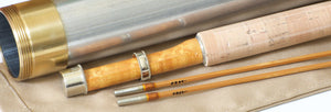 Simroe, Ted -- 6' 2/2 1wt Bamboo Rod - New! - rod sections with guides and wraps