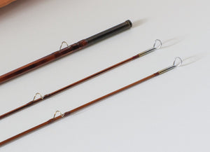 Bob Summers Model 275 Bamboo Rod 7'6" 2/2 #4 - rod sections with wraps and hardware