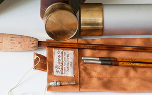 Bob Summers Model 275 Bamboo Rod 7'6" 2/2 #4 - handle grip and reel seat detail