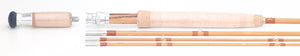 Simroe, Ted -- 10' 6wt Bamboo Switch Rod - maker signature and rod markings