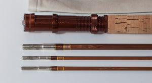 Phillipson Peerless Bamboo Rod 8' 3/2 5wt - rod sections with guides and wraps