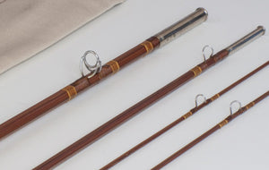 Phillipson Peerless Bamboo Rod 8' 3/2 5wt - guides and thread wrapping