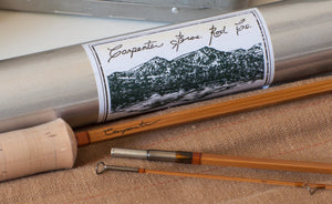 Carpenter Bros. Bamboo Rod - 8'3" 2/2 3-4wt Hollowbuilt Quad