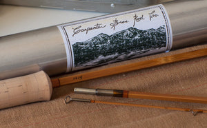 Carpenter Bros. Bamboo Rod - 8'3" 2/2 3-4wt Hollowbuilt Quad
