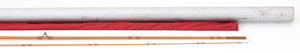 R.L. Winston Prototype Bamboo Rod 8'3" 2/1 #5 - rod sections with guides and wraps