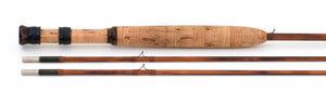 Bob Summers Model 275 Bamboo Rod 7'6" 2/2 #4 - maker signature and rod markings