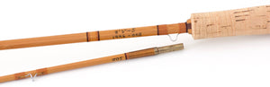 R.L. Winston Prototype Bamboo Rod 8'3" 2/1 #5 - ferrules and tips detail