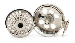 Ari 't Hart S1 Fly Reel and Spare Spool - Nickel Plated