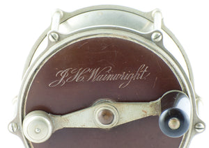 Julius Vom Hofe - early raised pillar salmon reel - size 4/0