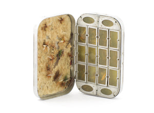 English Fly Box - with vintage flies