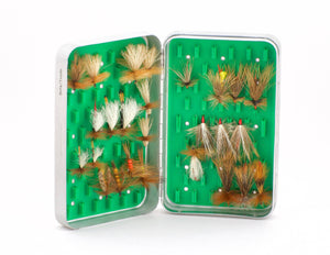 Perrine #98 Fly Box - with vintage dry flies