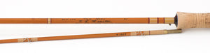 R.L. Winston Bamboo Rod 8'6" 2/1 #5 - full rod assembled view