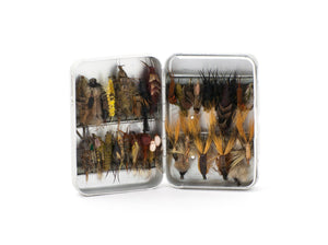 Perrine #68 Fly Box - with vintage flies