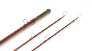 Bob Summers Deluxe Model 856 Bamboo Rod 8' 2/2 #5/6 - rod sections with guides and wraps