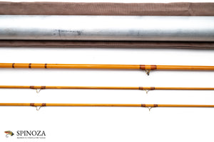 Dickerson Model 8013 Bamboo Fly Rod 8' 2/2 #5 - rod sections with guides and wraps