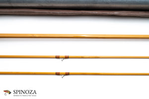 Lyle Dickerson 8014 Bamboo Fly Rod 8' 2/2 #5 - rod sections with guides and wraps