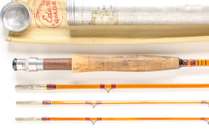 Edwards Quad Fly Rod 8'6" 3/2 #6/7 - Refinished by Sam Carlson - handle grip and reel seat detail