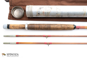 Edwards Quadrate "Special" Bamboo Fly Rod 8' 2/2 #7 - handle grip and reel seat detail
