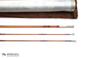 Edwards Quadrate "Special" Bamboo Fly Rod 8' 2/2 #7 - rod sections with wraps