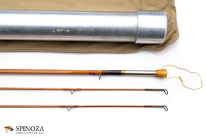 Everett Garrison Model 212E Bamboo Fly Rod 8' 2/2 - handle grip and reel seat detail