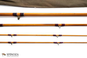FE Thomas Fly Rod 10'6" 3/2 (Refinished by Sam Carlson) - rod sections with guides