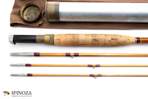 FE Thomas Dirigo Bamboo Fly Rod 9' 3/2 #6/7 - grip and reel seat close-up