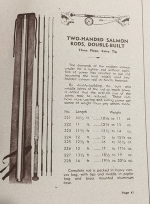Payne Salmon Bamboo Rod - Two Handed Model 225 12'6"
