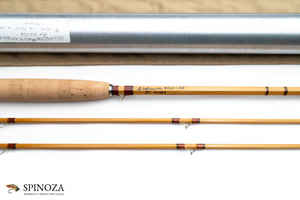 George Guba Dickerson 8013 Nodeless Bamboo Fly Rod 8' 2/2 #5 - maker signature and rod markings