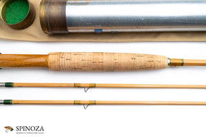 HL Leonard Deluxe Bamboo Fly Rod 7'6" 2/2 #5 - maker's marking and inscription