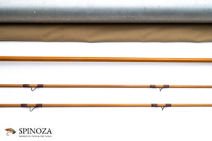 Leonard Duracane Model 704 Fly Rod 7' 2/2 #4 - rod sections with wrapping detail