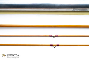 HL Leonard Model 40-7 Bamboo Fly Rod 8' 2/2 #7 - rod sections with wrapping detail