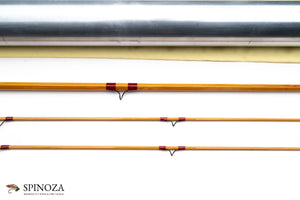 HL Leonard Model 40-7 Bamboo Fly Rod 8' 2/2 #7 - rod sections with guides