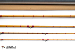 HL Leonard Model 50-5 Bamboo Fly Rod 8' 3/2 #5 - rod sections with wrapping detail