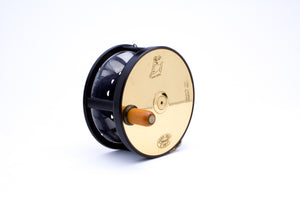 Hardy 1902 Brass Face Wide Spool Perfect Reissue Reel 3 1/4"