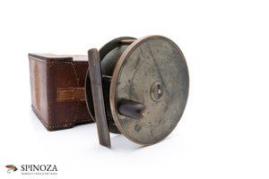 Hardy Brassed Bronzed Platewind Reel 4" with Case