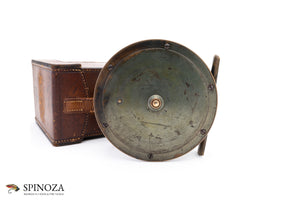 Hardy Brassed Bronzed Platewind Reel 4" with Case