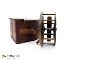 Hardy Brassed Bronzed Platewind Reel 4" with Case