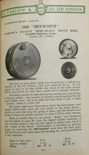 Farlow's Heyworth Silent Check fly reel