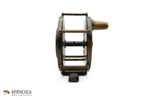 J MacGowan Raised Pillar Brass Salmon Winch