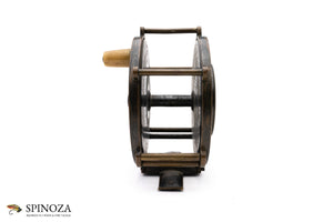 J MacGowan Raised Pillar Brass Salmon Winch