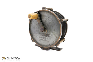 J MacGowan Raised Pillar Brass Salmon Winch