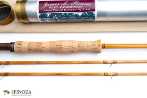 James Reams Fly Rod 8'3" 2/2 #5 - maker signature and rod markings