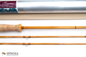 James Reams Fly Rod 8'3" 2/2 #5 - rod sections with guides and wraps