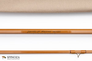 Jim Reams Bamboo Fly Rod 7'8" 2/2 #3 - rod sections with guides and wraps