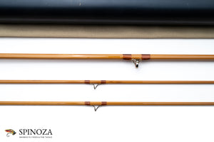 Jim Schaaf "The Cascapedia" Bamboo Fly Rod 8'6" 2/2 #6 - rod sections with guides and wraps