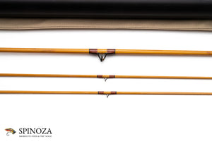 Jim Schaaf Dickerson 7612 Fly Rod 7'6" 2/2 #4 - rod sections with guides and wraps