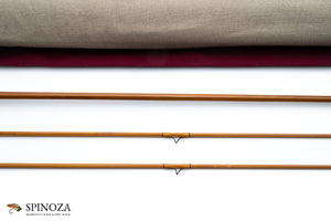 Jim Schaaf Bamboo Fly Rod 6'9" 2/2 #3/4 - rod sections with guides and wraps