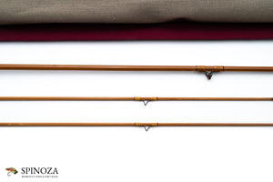 Jim Schaaf Bamboo Fly Rod 6'9" 2/2 #3/4 - rod sections with guides and wraps