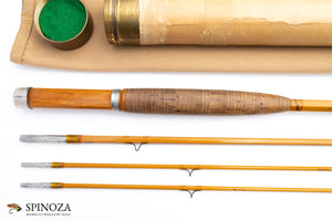 Leonard Catskill 49-3 Bamboo Fly Rod 7'6" 3/2 #3 - grip and reel seat close-up